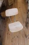 Chrome and wood chair from the 60s and 70s 