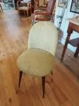 Anise-colored fluffy chair