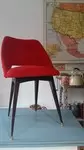 Red moumoute chair from the 60s