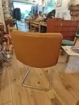 Space Age 70s chrome and leatherette chair 