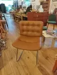 Space Age 70s chrome and leatherette chair 