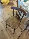 Wooden bistro chairs 