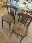 Wooden bistro chairs 
