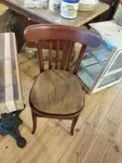 Wooden bistro chairs 