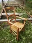 Charentais rustic straw armchair