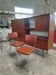 Chrome and skai chairs