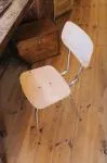 Chrome and wood chair from the 60s and 70s 
