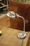 Chrome space age design lamp