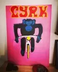 Circus poster on canvas