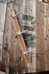 Coat rack with aluminum hooks