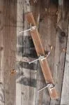 Coat rack with aluminum hooks