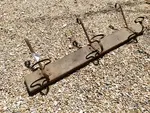 Coat rack with three hooks