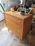 Commode vintage 70s compass feet