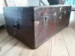 Valise rivetée cuivre et laiton