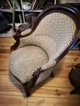 Crapaud armchair with original upholstery