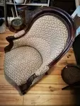 Crapaud armchair with original upholstery