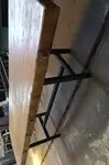 Custom metal and wood workshop tables