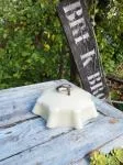 Draped opaline lampshade
