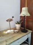 Driftwood and wood bird sculpture