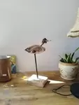Driftwood and wood bird sculpture