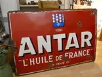 Large enamel plate ANTAR 1925