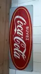 Enamel sign 1950s Coca Cola