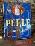 Enamel sign beer Perle Alsace