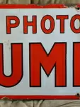 Enamel sign Lumière