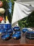 Enameled tea set