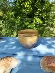 Enamelled jam jar