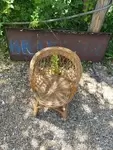 70s rattan children's armchair