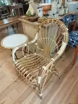 Vintage rattan armchair