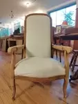 Refurbished Voltaire armchair 
