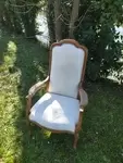 Refurbished Voltaire armchair 