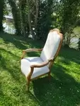 Refurbished Voltaire armchair 