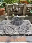 Fishing basket on foot