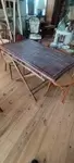 Folding bamboo table from the 60s