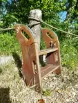 Folding boat ladder