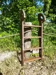 Folding boat ladder