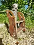 Folding boat ladder