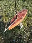 Folk art sailboat model