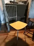 formica chair chrome back