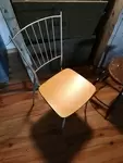 formica chair chrome back