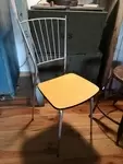 formica chair chrome back