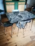 Formica marble table