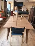 Four 70s Scandinavian design chairs