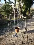 Full wrought iron well top