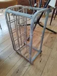 Galvanized bottle rack