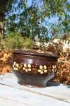 Glazed terracotta soup tureen