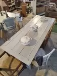 Large antique workshop table 